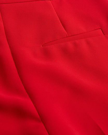 Women's Manattl-Tapered Tailored Trouser Red