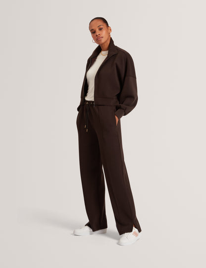 NOWELLL: Cupro Split Hem Jogger