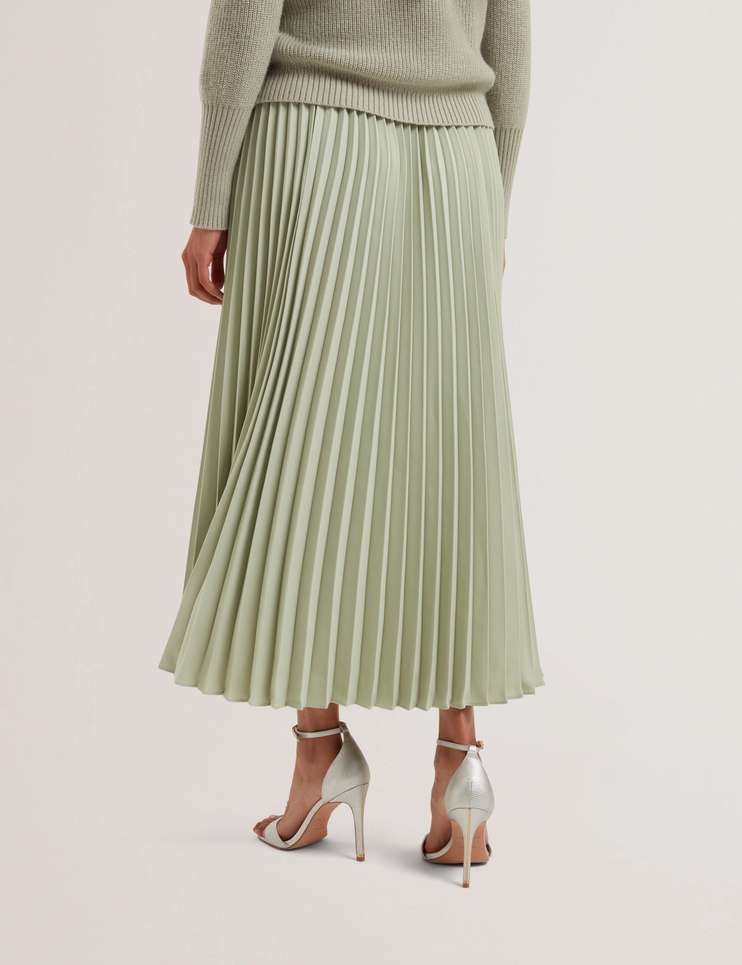 Women's SIKO-Pleated Midi Elasticated Waistb