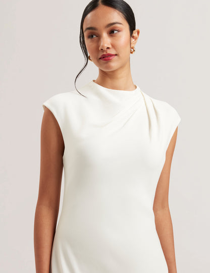 Women's KYAMOS-Drape Detail Slip Maxi Dress