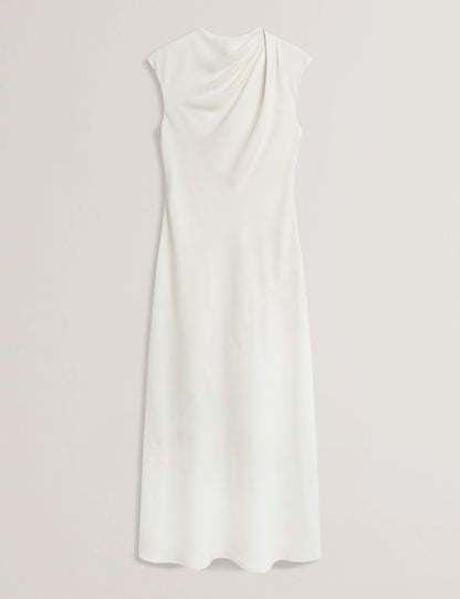 Women's KYAMOS-Drape Detail Slip Maxi Dress