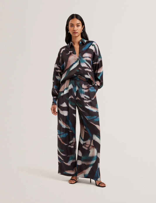 Women's Ulipa-Printed Wide Leg Trousers
