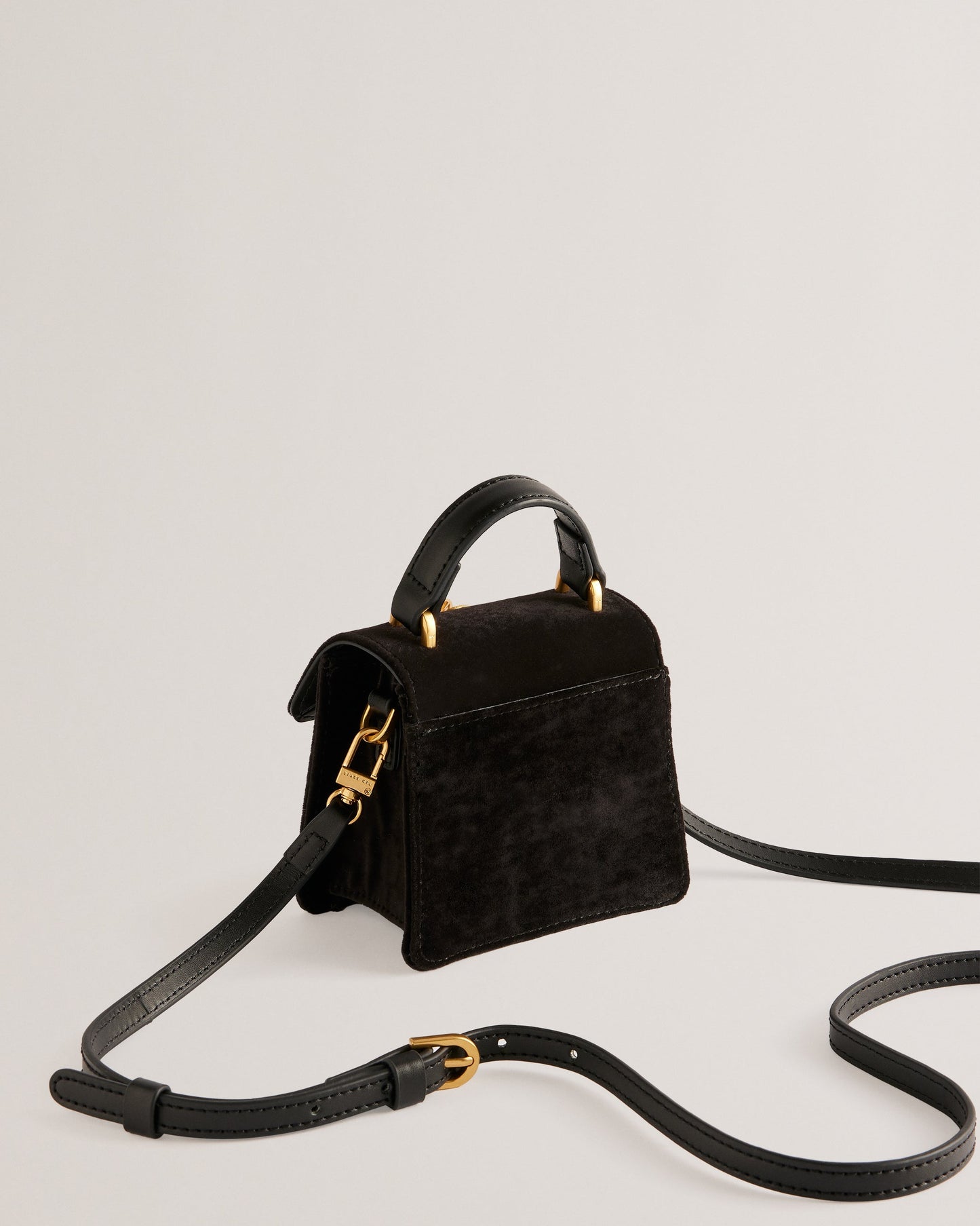 Women's Rosiya-Velvet Mini Top Handle Rose Bag Black