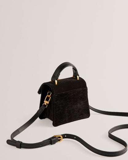 Women's Rosiya-Velvet Mini Top Handle Rose Bag Black