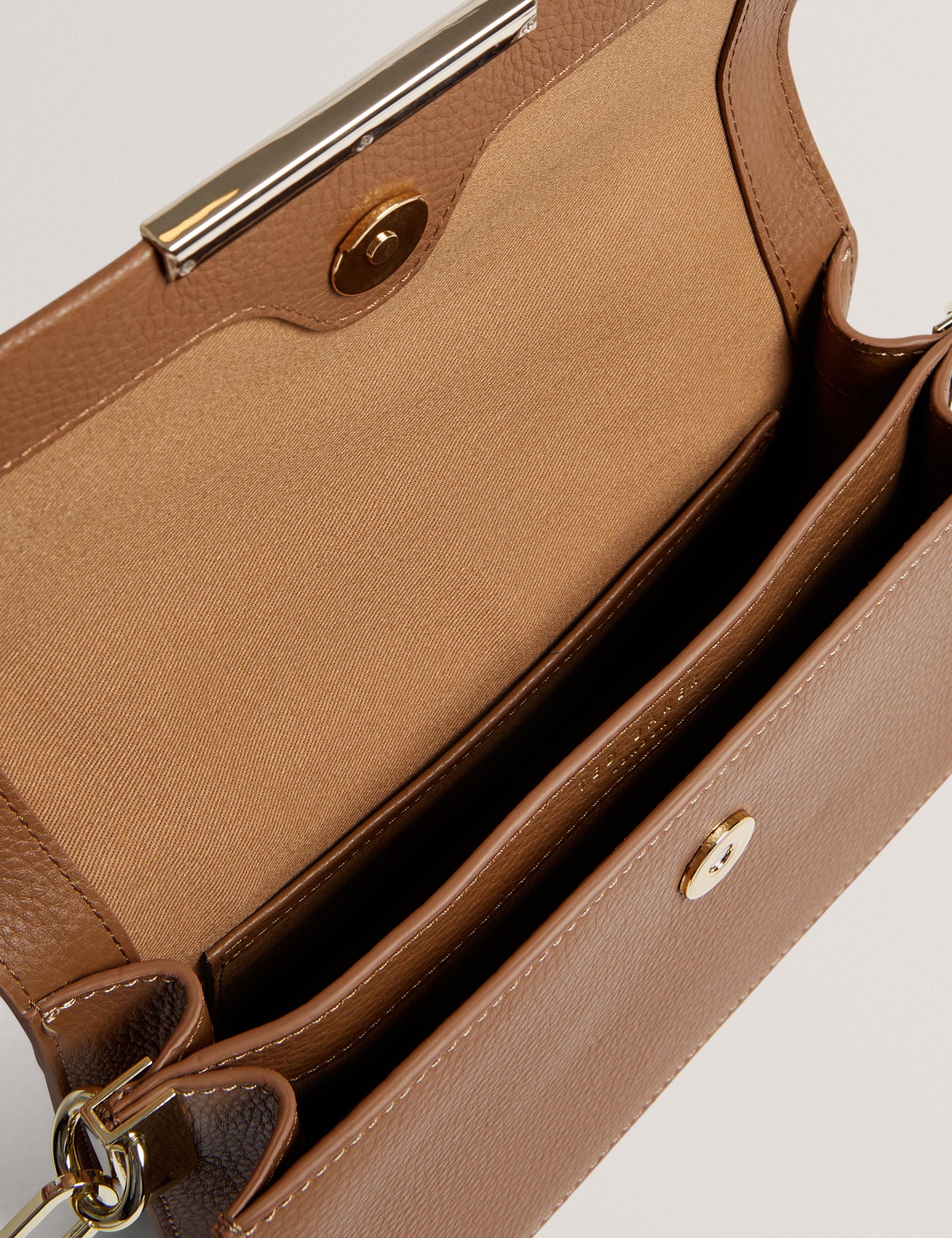 ROSLY: Bar Detail Elongated Top Handle bag