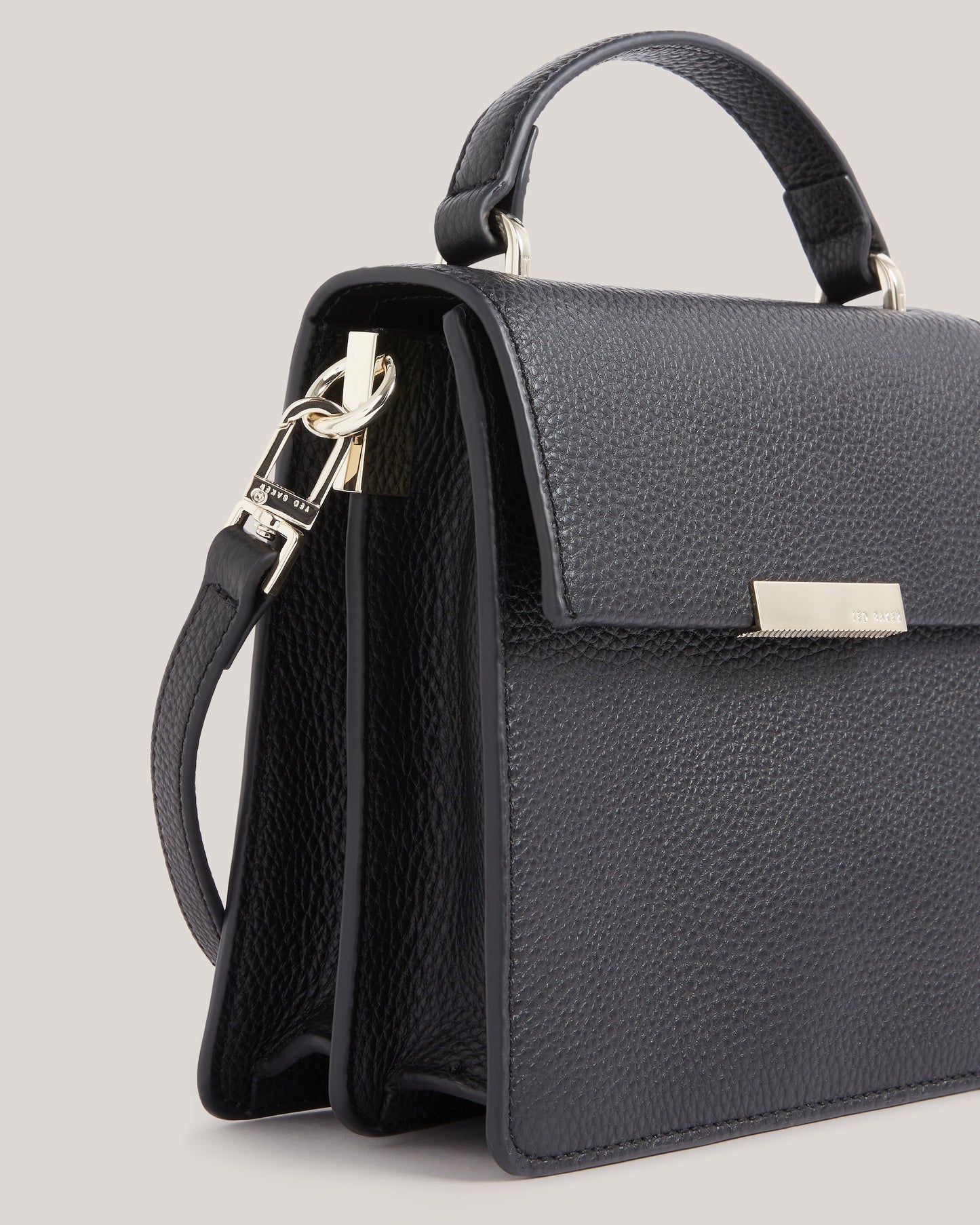 Women's Roselii-Bar Detail Medium Top Handle Bag Black