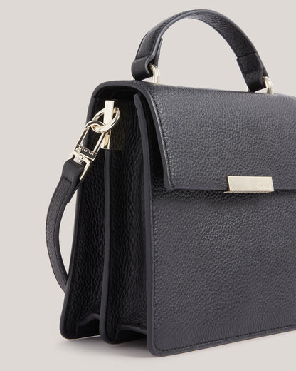 Women's Roselii-Bar Detail Medium Top Handle Bag Black