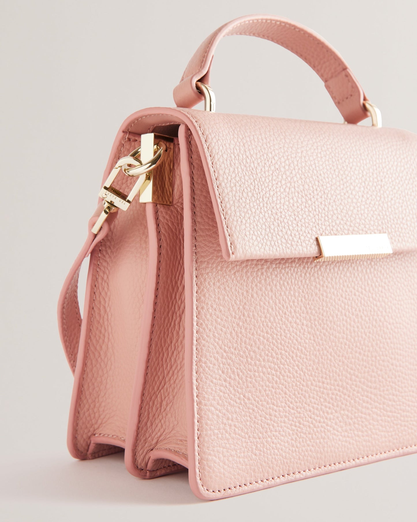 Women's Roselii-Bar Detail Medium Top Handle Bag Pink