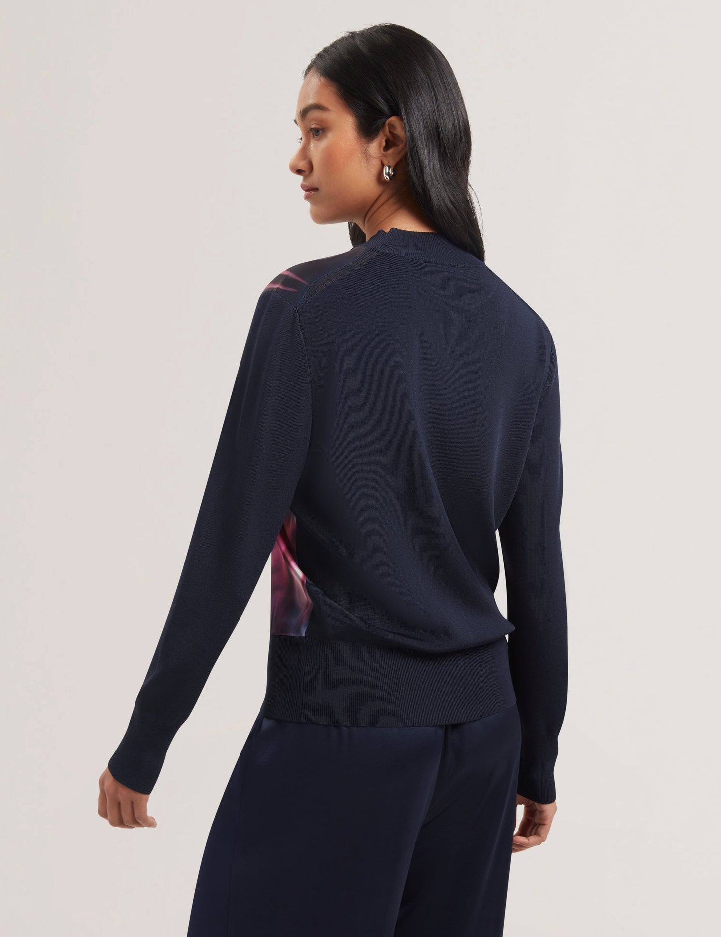 Women's PAULEAN-Woven Front Knitted Cardigan
