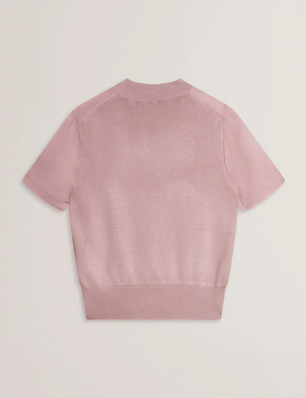 Women's ANYAAA-Cupro Woven Front Short Sleeve Tee