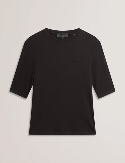 Womens CASY-Fitted Half Sleeve Chest Brande