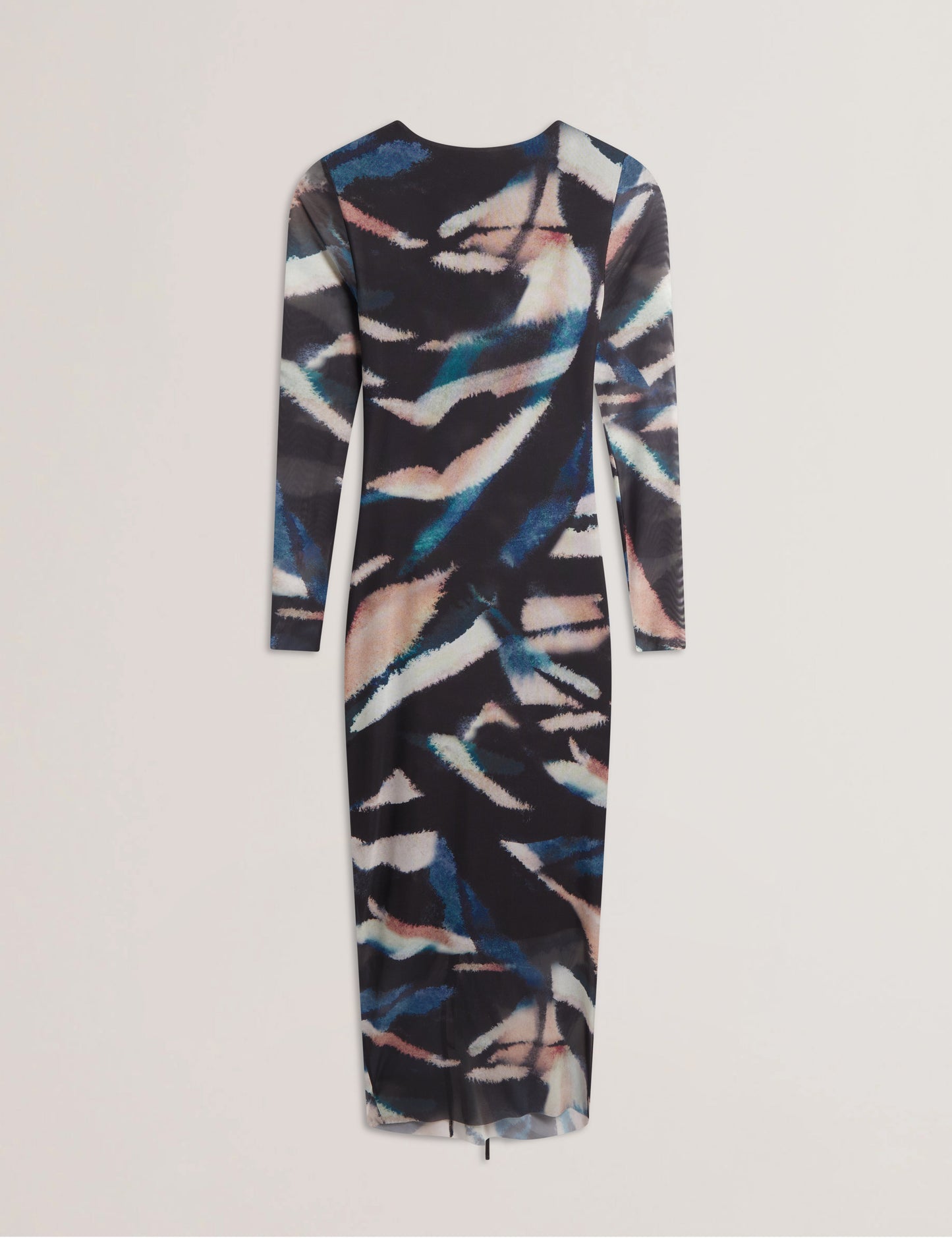 Women's ELLYLOU-Printed Mesh Bodycon Gathere