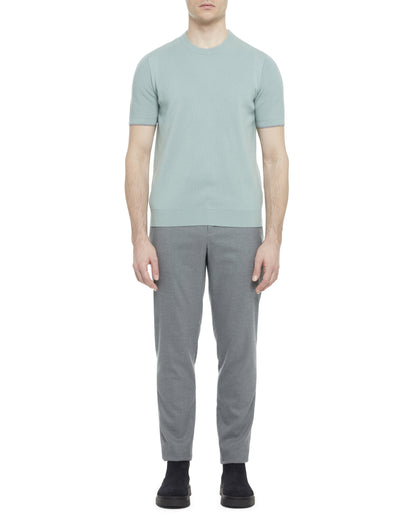 Men's VOISIN-SS Mixed Ribbed T-Shirt