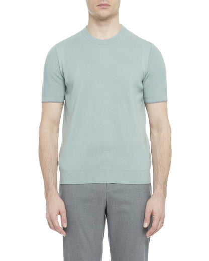 Men's VOISIN-SS Mixed Ribbed T-Shirt