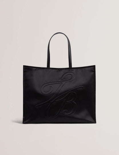 Women's HALSEA-TB Script Padded Nylon Medium Black