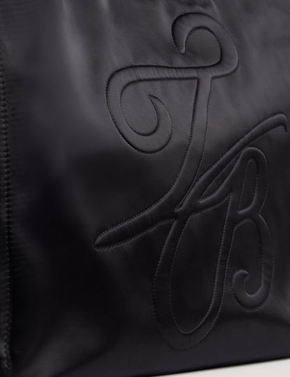 Women's HALSEA-TB Script Padded Nylon Medium Black