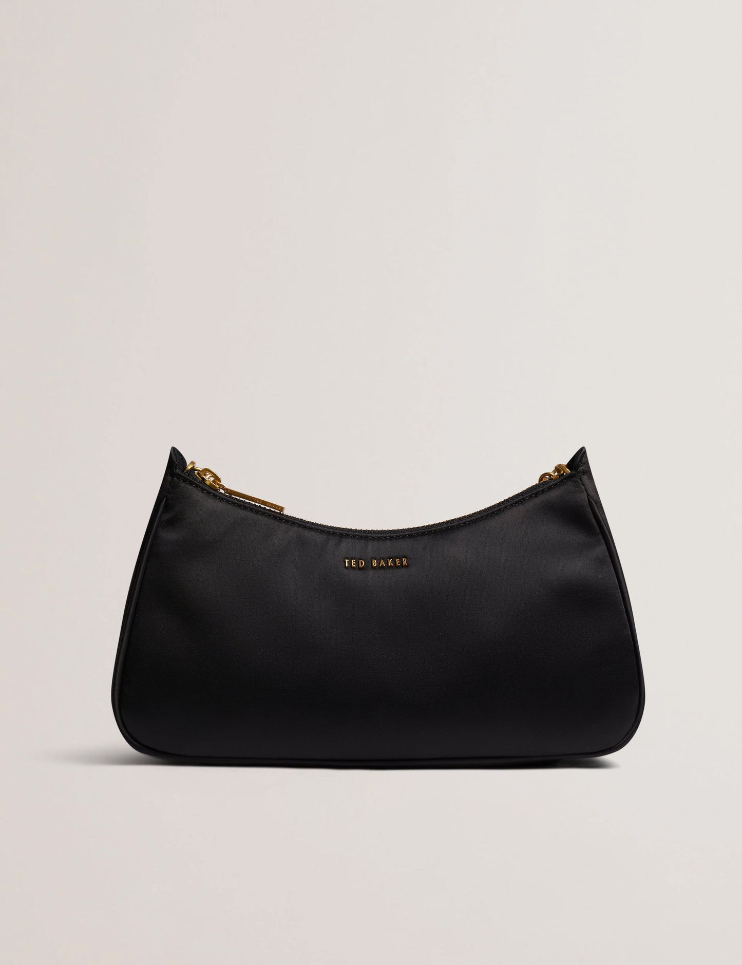 Women's AGNISE-Chain Detail Satin Shoulder Bag Black