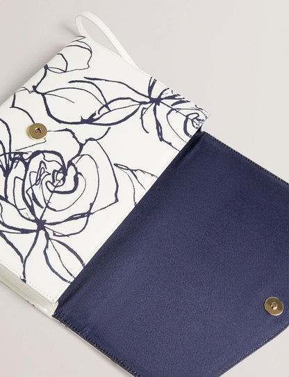 Women's ALMIKON-Linear Rose Pouch Cream