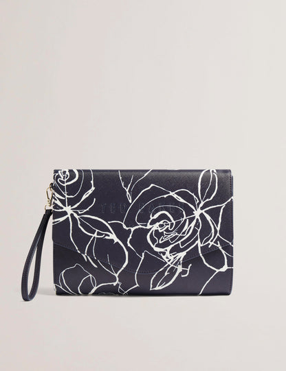 Women's ALMIKON-Linear Rose Pouch Navy