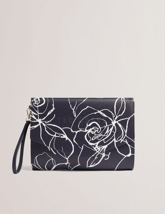 Women's ALMIKON-Linear Rose Pouch Navy