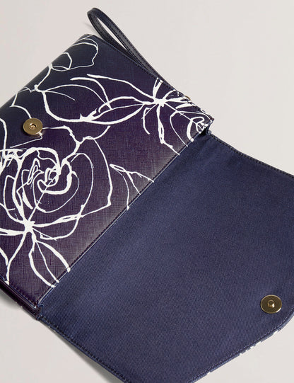 Women's ALMIKON-Linear Rose Pouch Navy