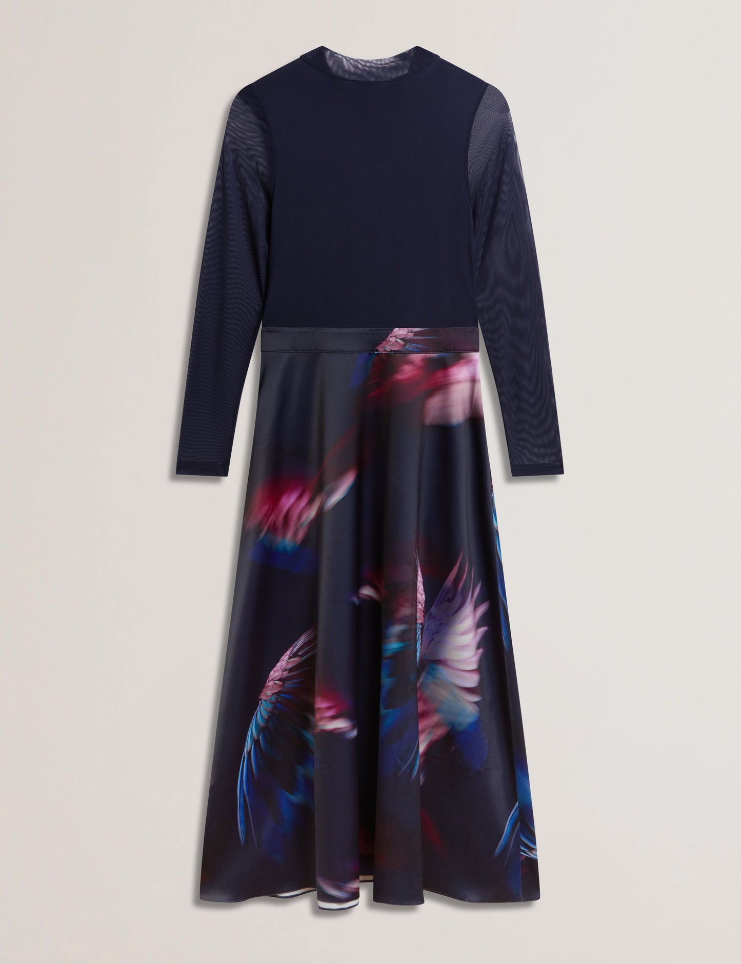 Womens LILABEL-Mesh Top Printed Skirt