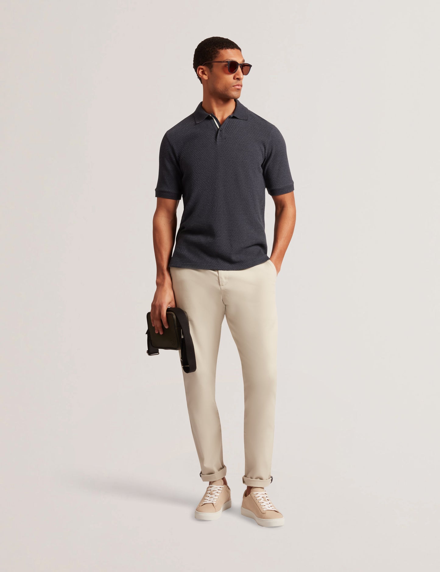 Men's REDMAN-SS Regular Textured Polo