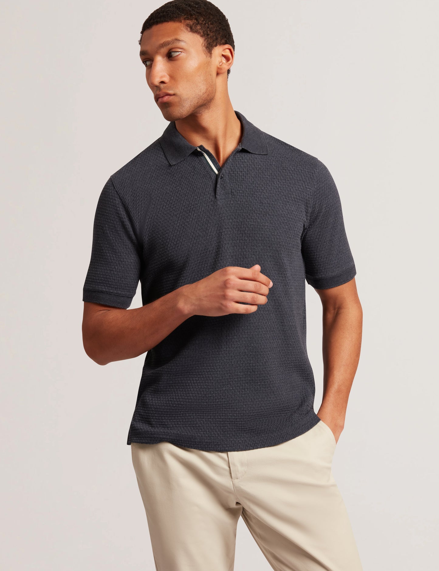 Men's REDMAN-SS Regular Textured Polo