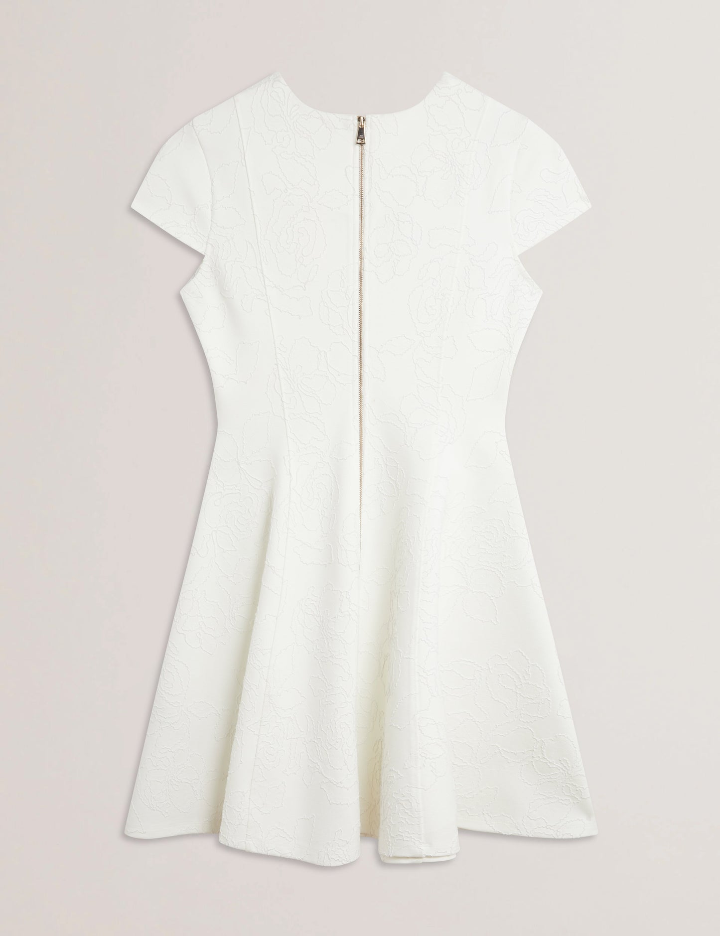 Women's CLODAA-Embroidered Ponte Mini Skater Dress