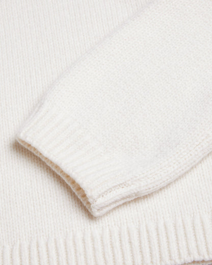 Women's Janha-Rose Button Crew Neck LS Sweater Ivory