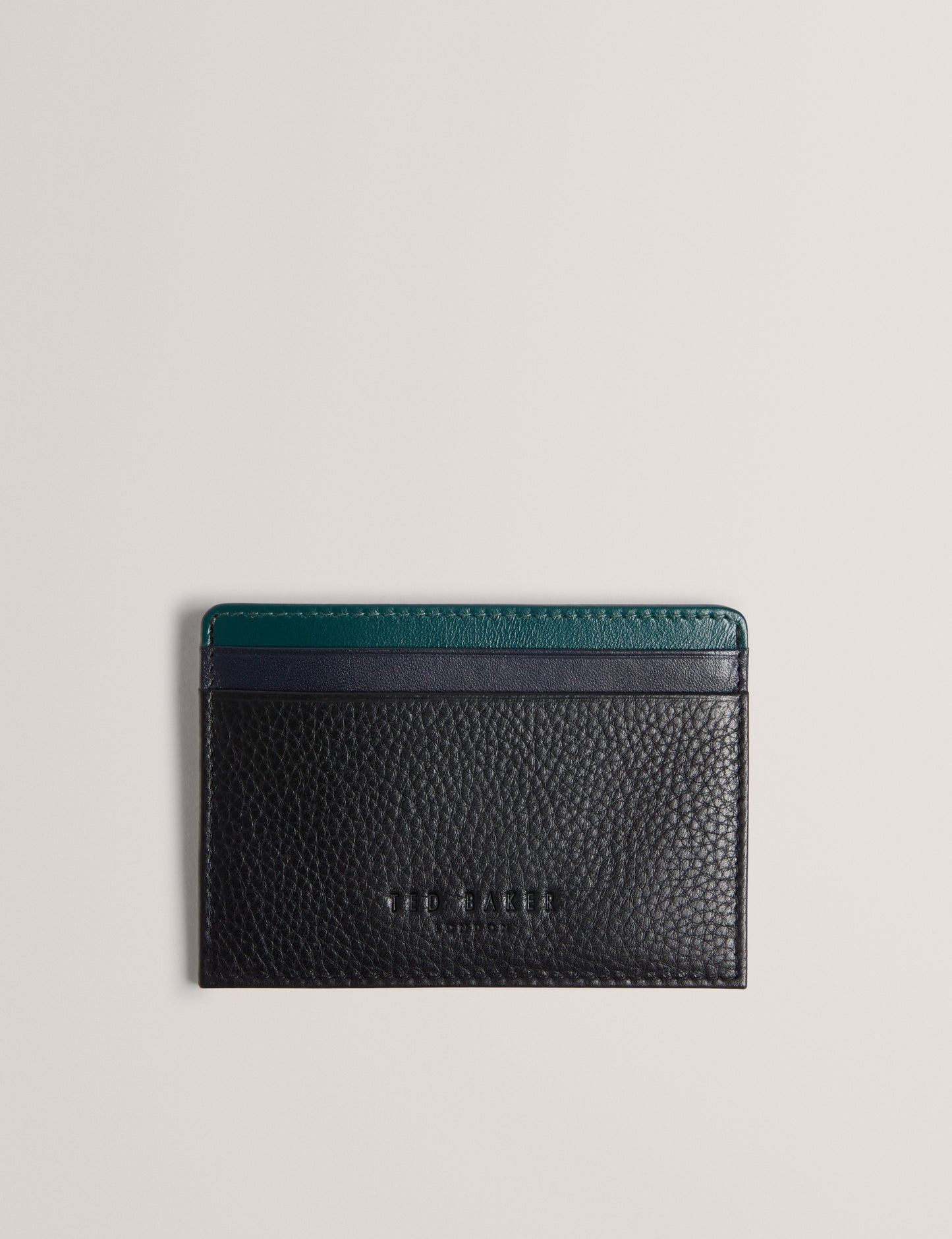Mens GRAYTON-Stripe Leather Cardholder