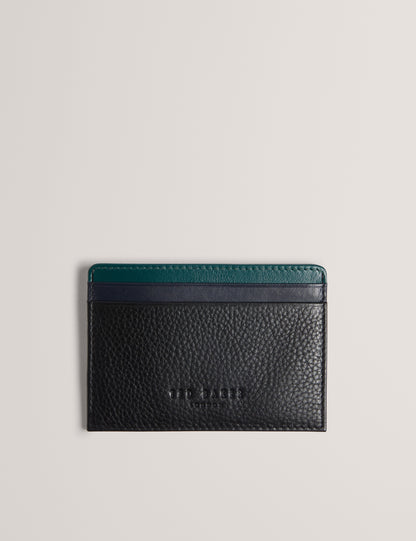 Mens GRAYTON-Stripe Leather Cardholder
