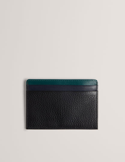 Mens GRAYTON-Stripe Leather Cardholder