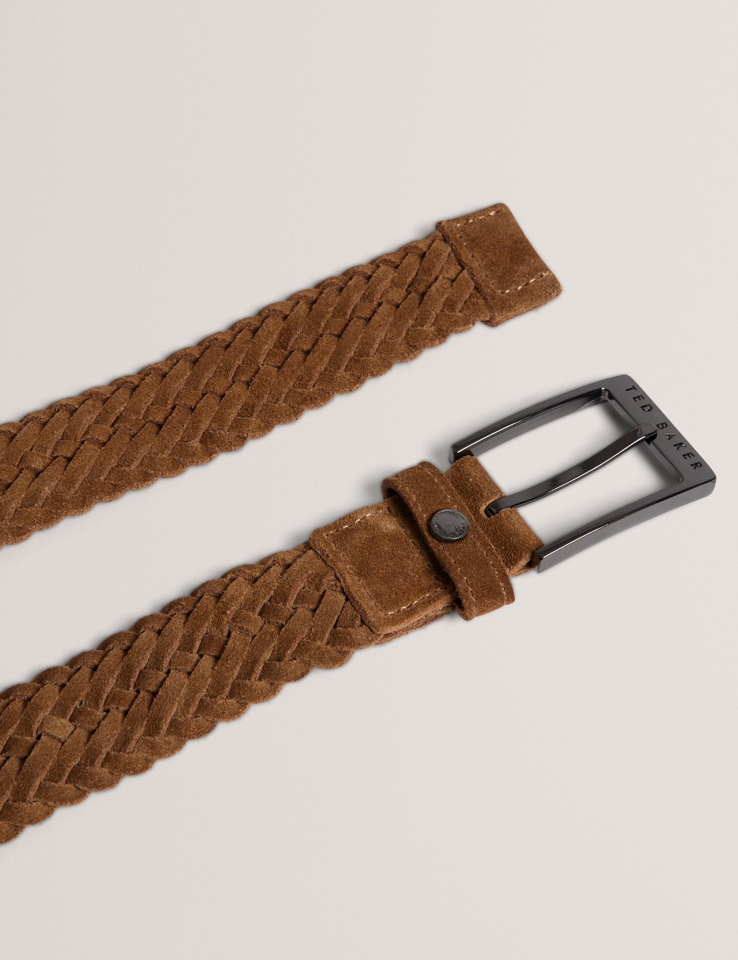Men's BRAIDON-Braided Suede Belt
