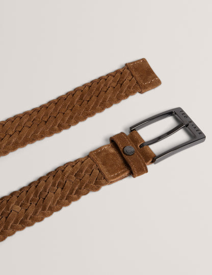 Men's BRAIDON-Braided Suede Belt