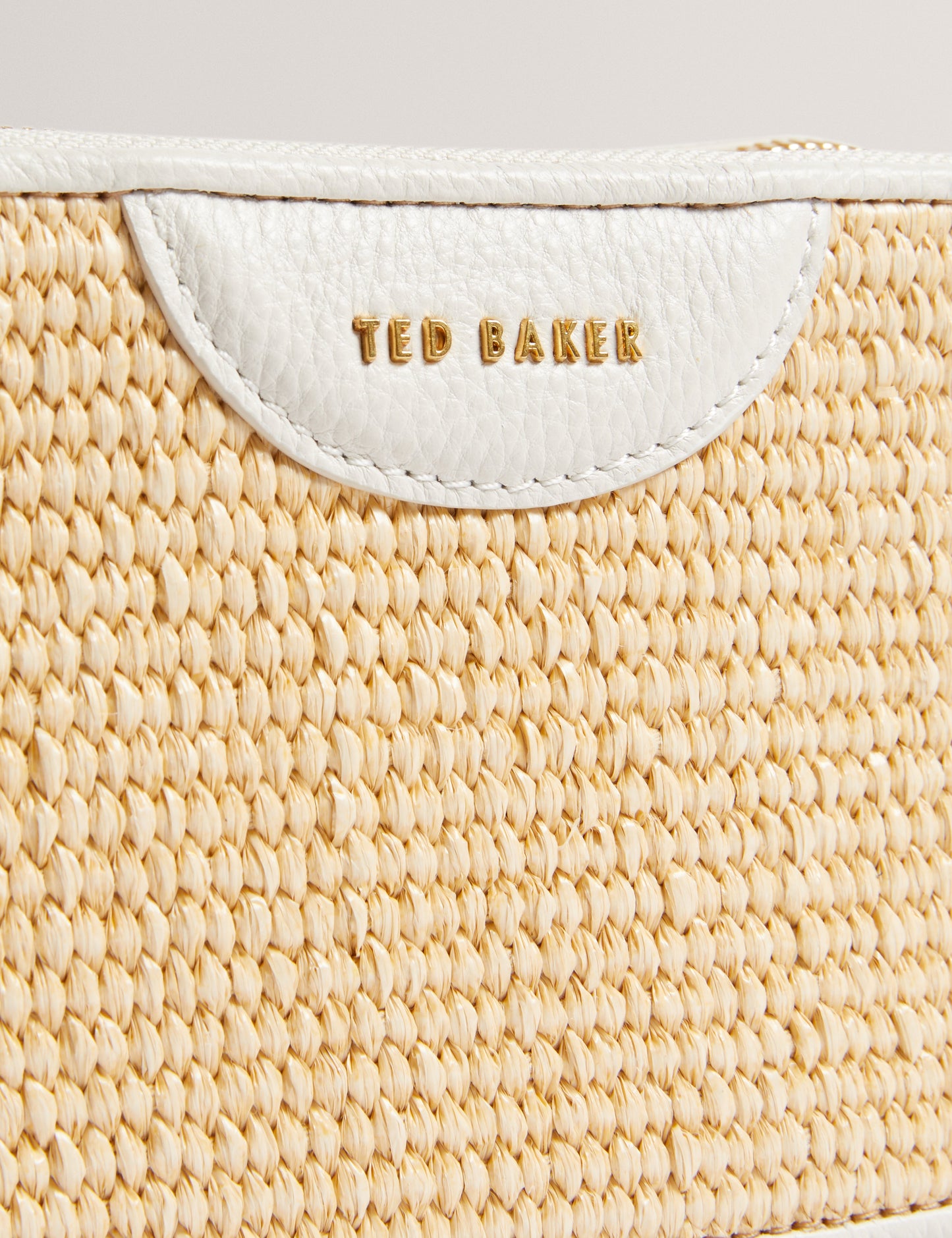 Women's BARIA-Mini Webbing Faux Raffia Camera Bag
