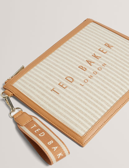 HAYSS: Striped Canvas Webbing Pouch