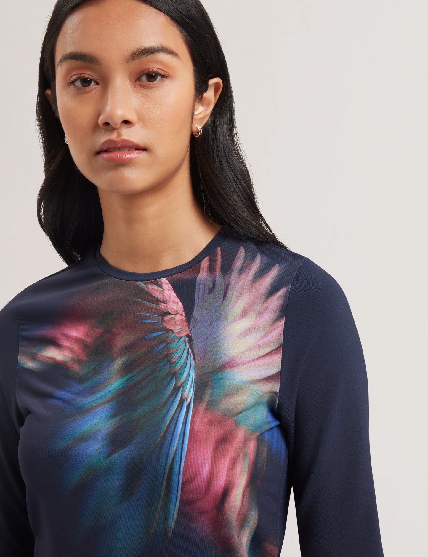 Women's HANNAZ-Printed Slinky Jersey Half Sleeve