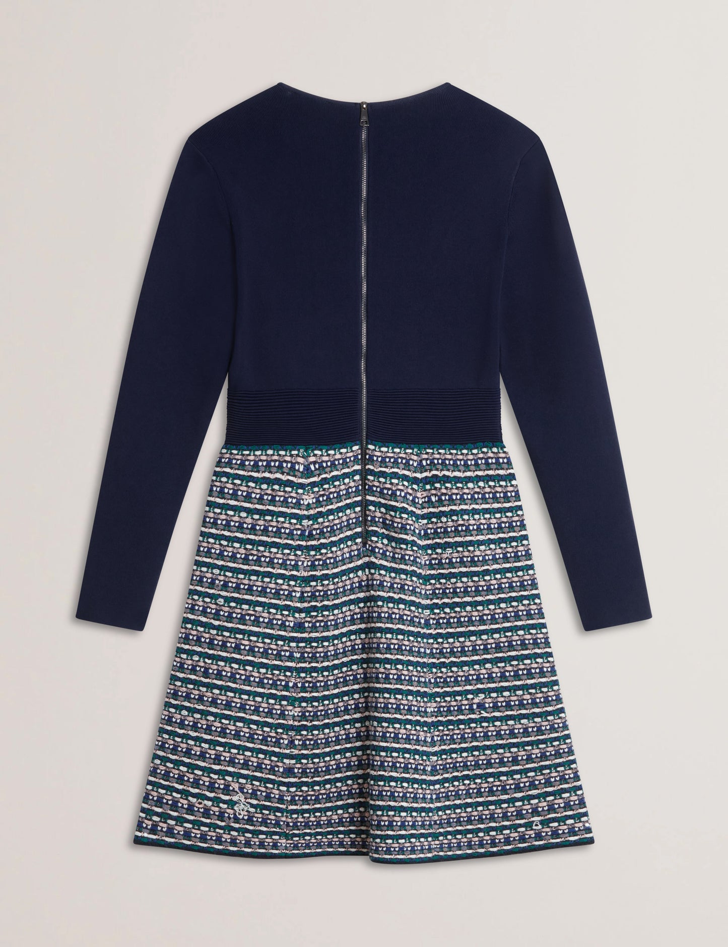 Women's GEORGEZ-Interest Skirt Knitted Mini Dress Navy