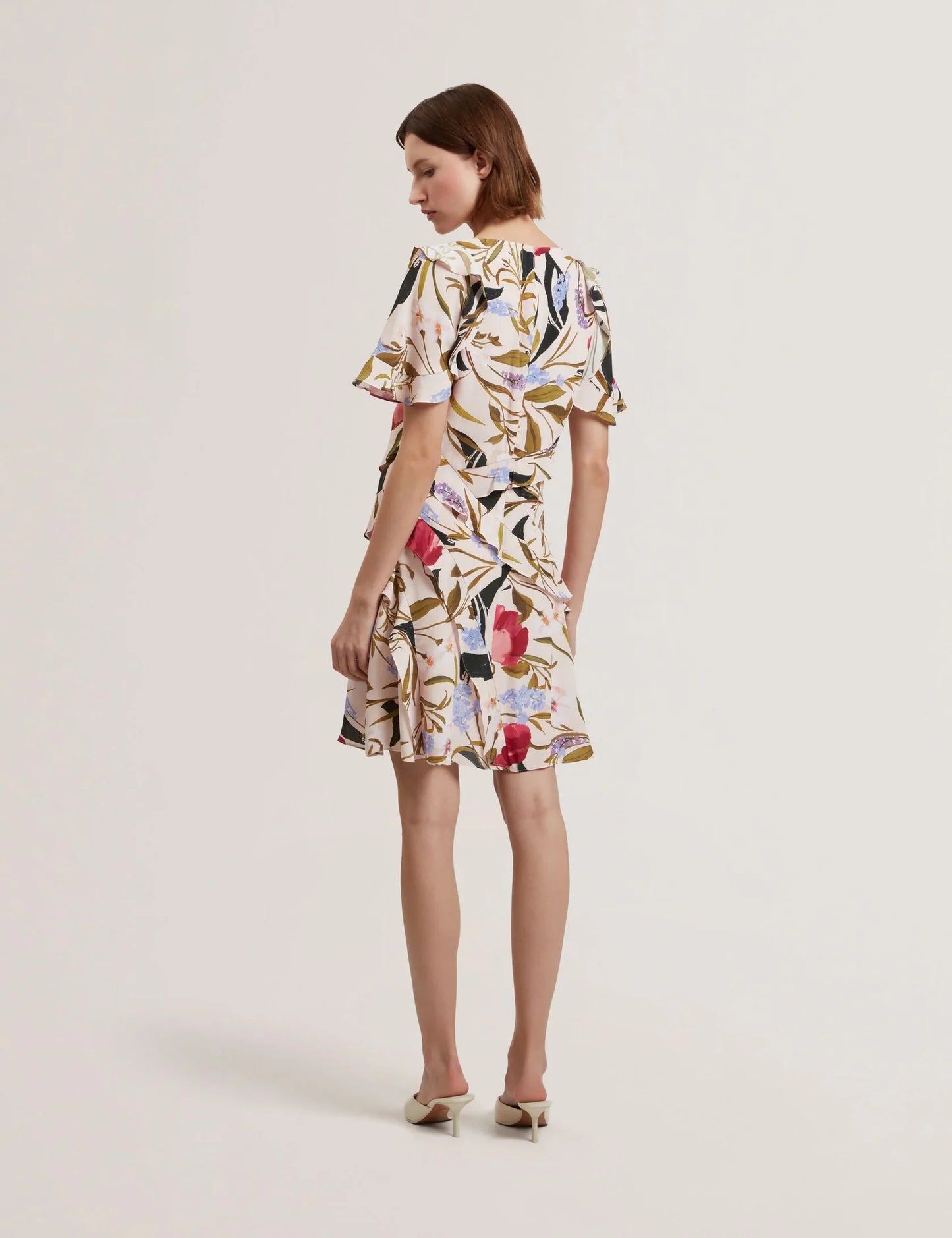 Women's ISSIIA-Frill Detail Mini Dress