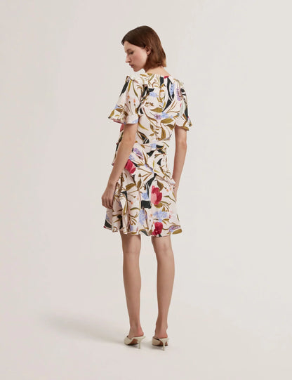 Women's ISSIIA-Frill Detail Mini Dress