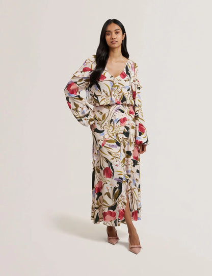 Women's MINASA-Frill Detail Long Sleeve Blouse