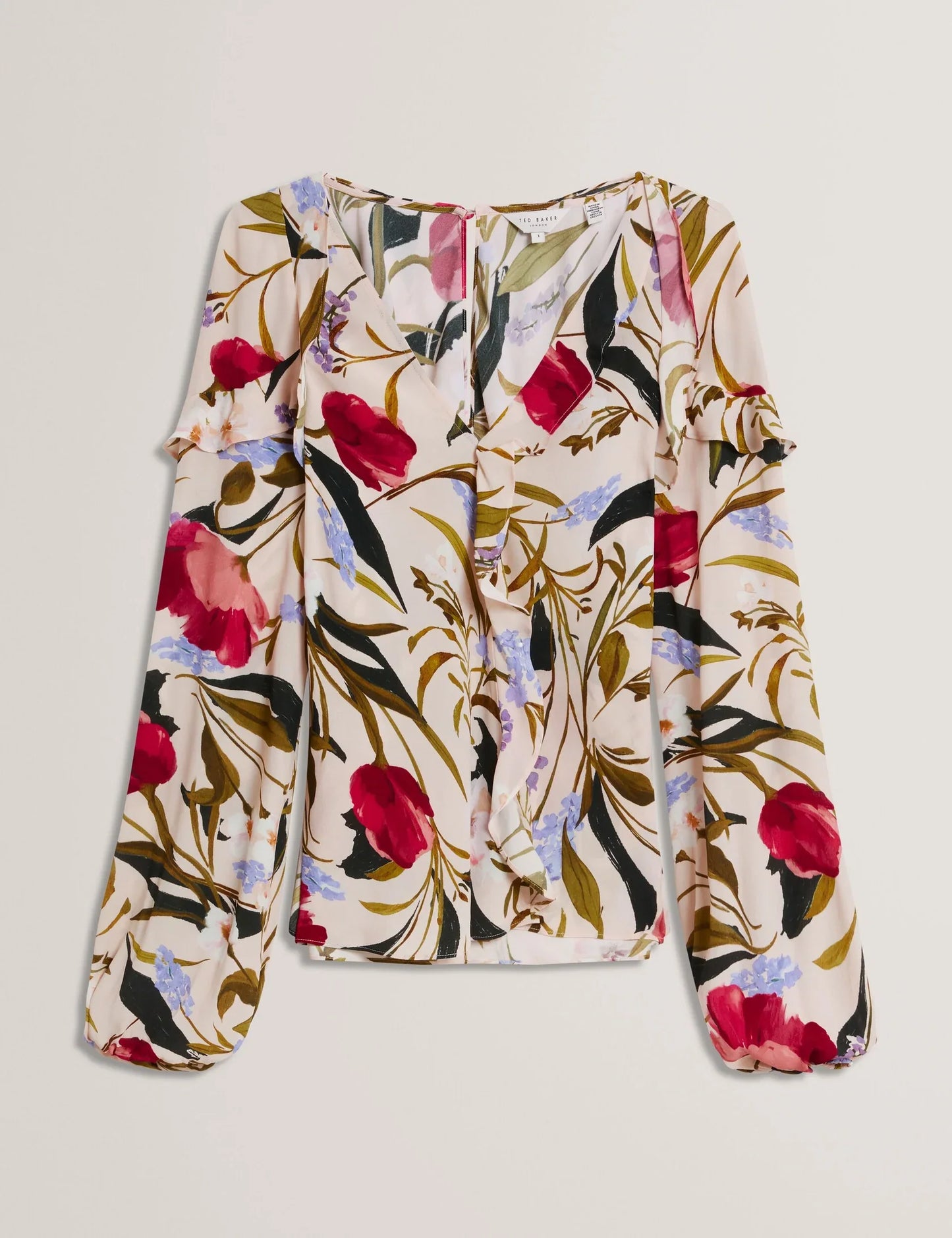 Women's MINASA-Frill Detail Long Sleeve Blouse