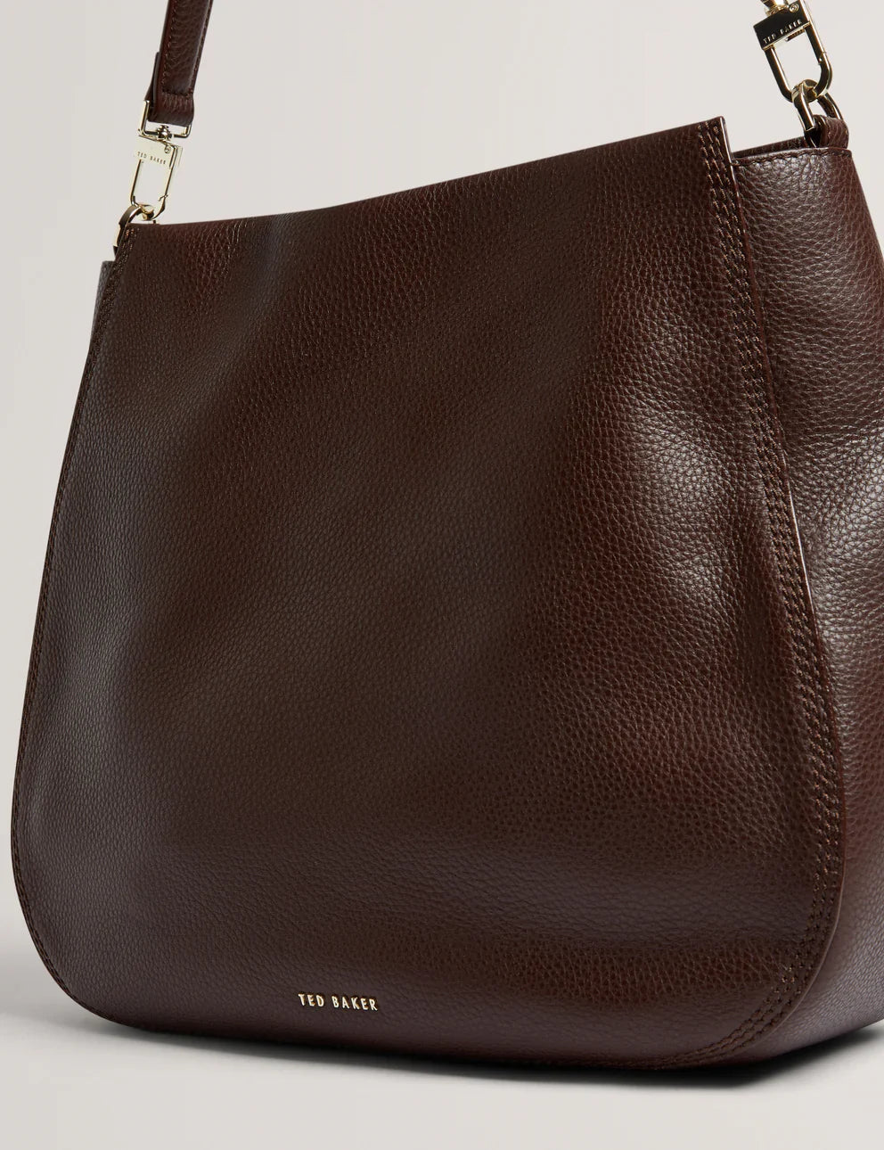 Women's WILLDA-Branded Webbing Leather Hobo Bag