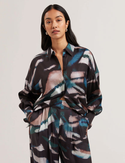 Women's TROPIZA-Printed Oversized Boyfriend