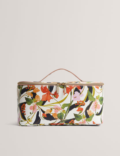 LOUISII: Floral Printed Large Top Han