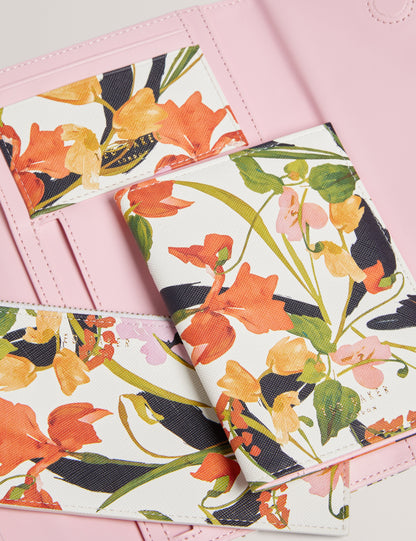 JACIIIE: Floral Printed Travel Wallet
