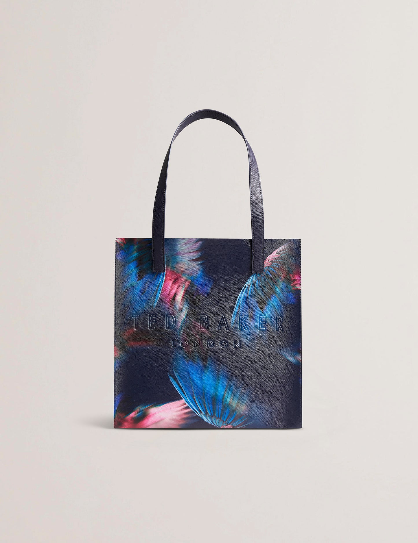 Women's FEAKKON-Feather Print Large Icon Bag Navy
