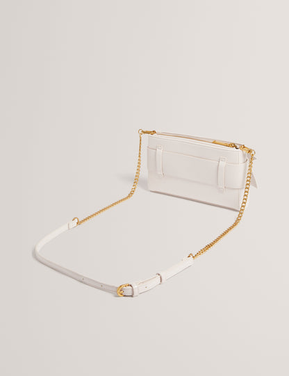 Women's JIMMAH-Soft PU Bow Clutch Bag Ivory