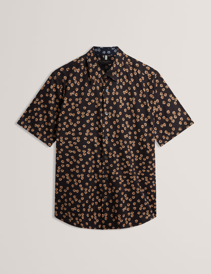 NIKSHO: SS Slim Ditsy Floral Shirt